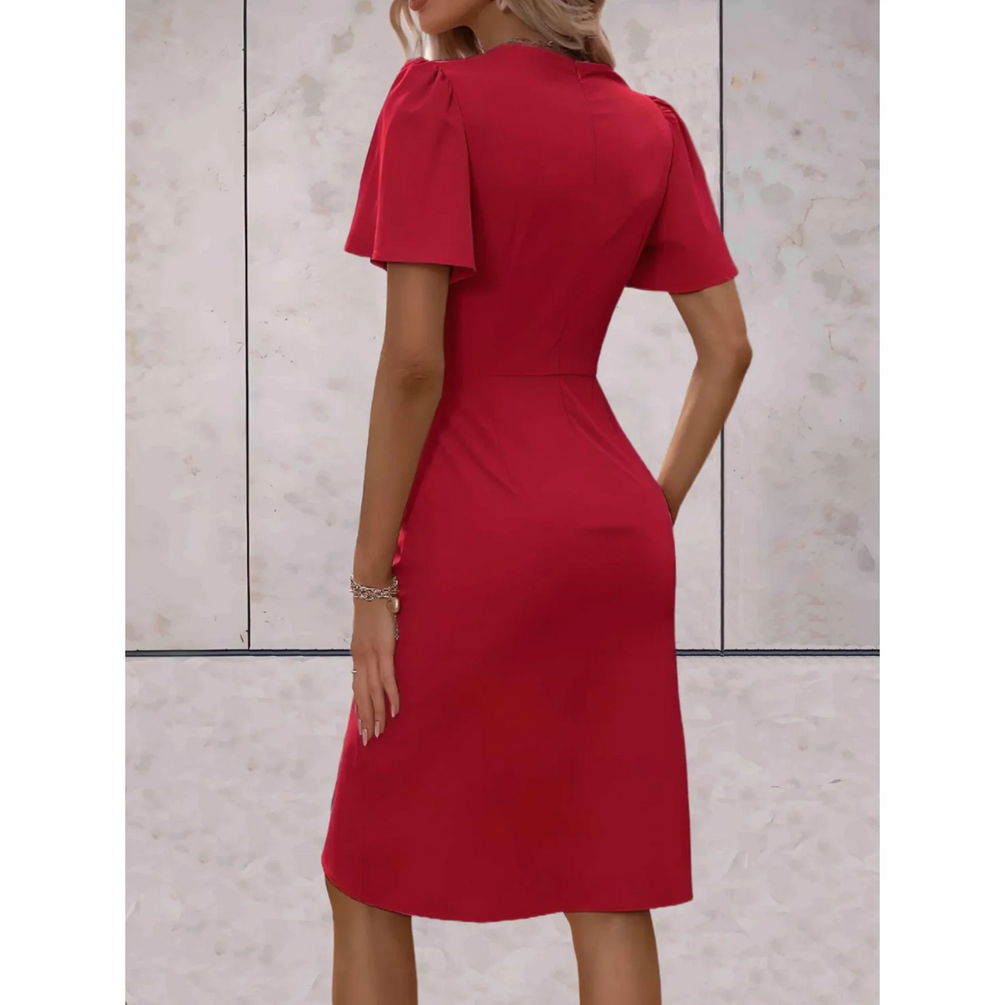 Sienna Wrap Summer Midi Dress | Elegant, Feminine, Breezy