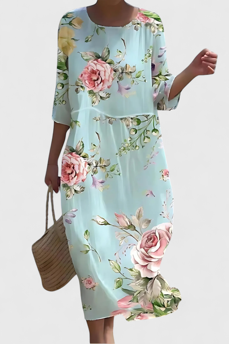 Karolina Floral Maxi Dress | Figure-Flattering, Graceful