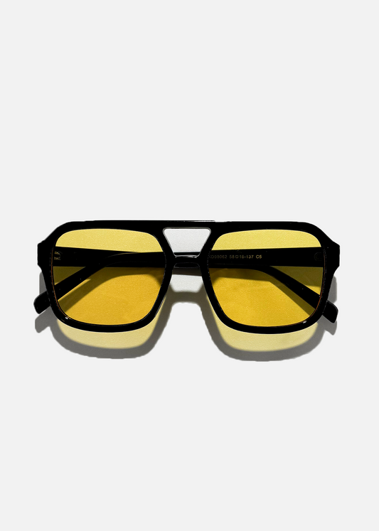 Goldie Retro Sunglasses | UV400, Golden Frame