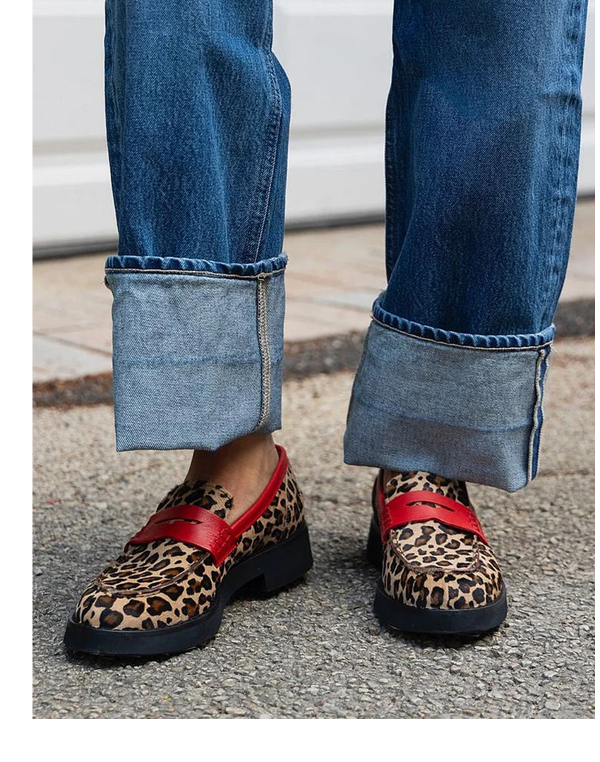 Women's Chunky Sole Loafers – Slip-On Closed Toe