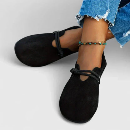 Women's Loafers – Round Toe Rope Detail Slip-On