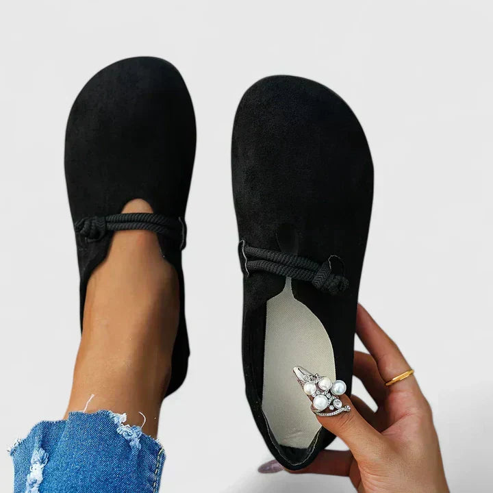 Women's Loafers – Round Toe Rope Detail Slip-On