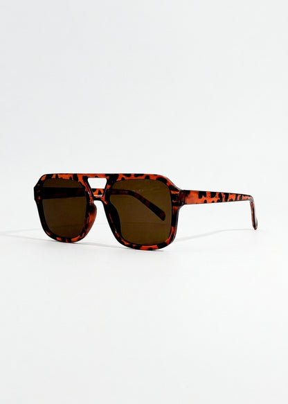 Saffron Retro Sunglasses | UV400, Warm Ochre Frame