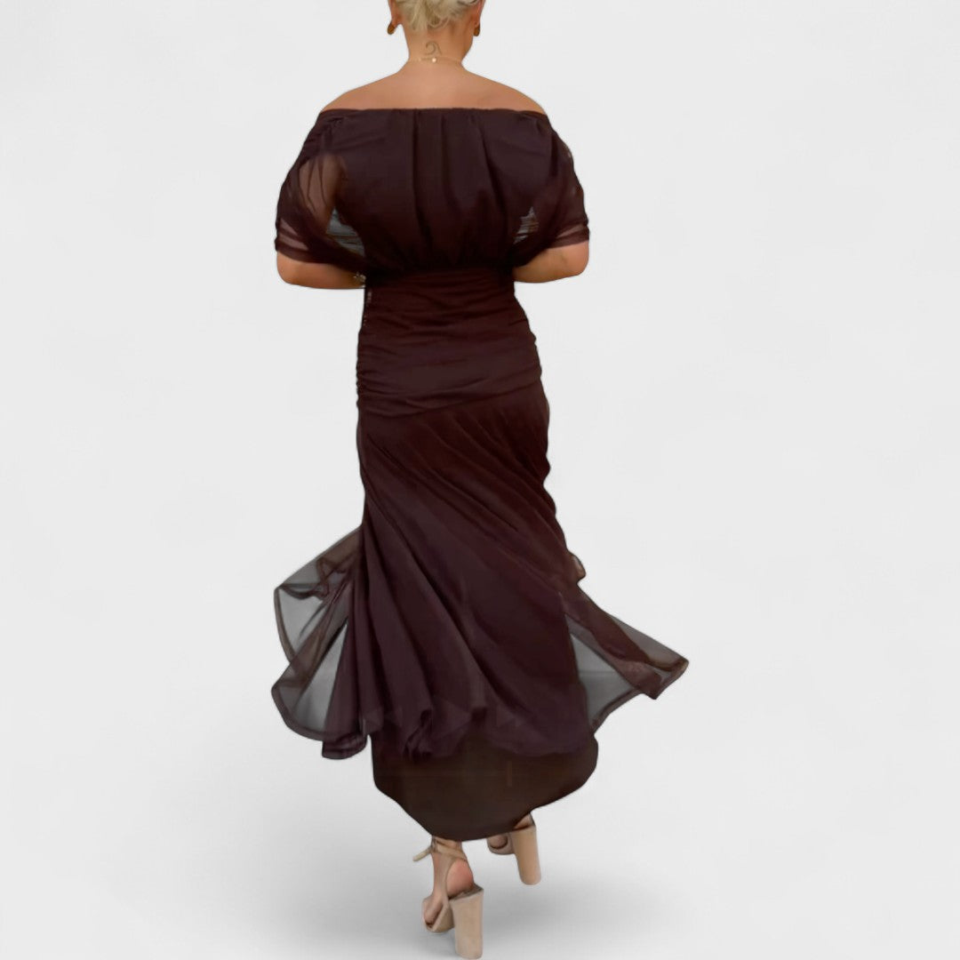 Andrea Wrap Dress | Feminine Drape, Elegant Movement