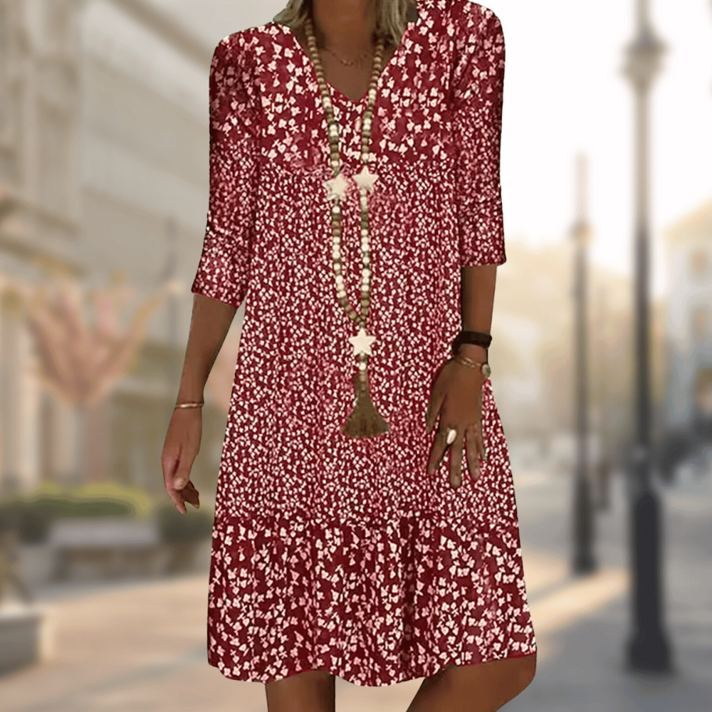 Sabine Summer Midi Dress | Elegant, Refined, Timeless