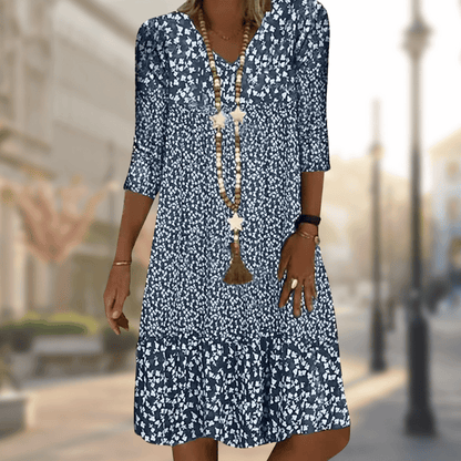 Sabine Summer Midi Dress | Elegant, Refined, Timeless