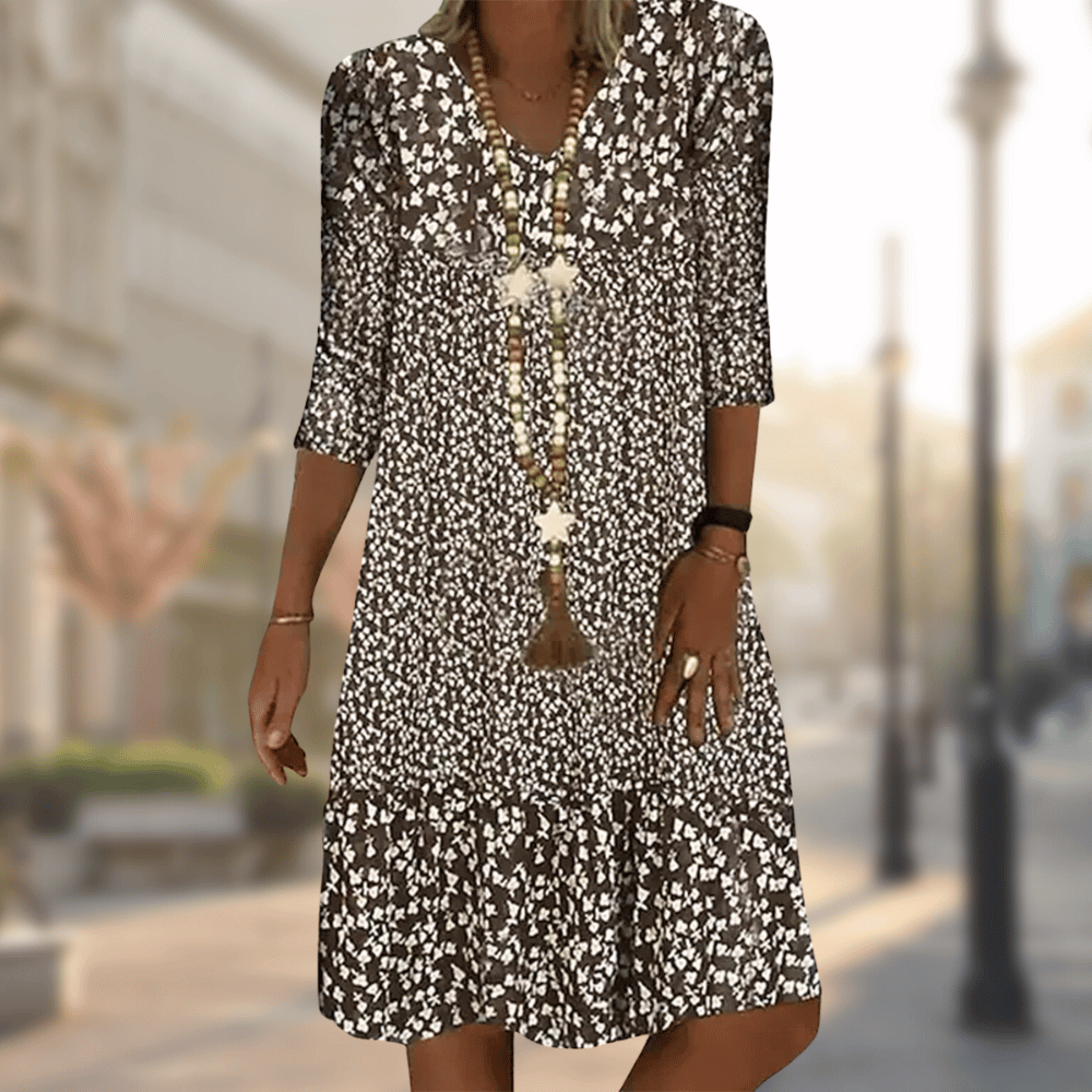 Sabine Summer Midi Dress | Elegant, Refined, Timeless