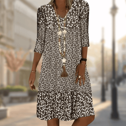 Sabine Summer Midi Dress | Elegant, Refined, Timeless