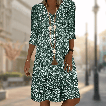 Sabine Summer Midi Dress | Elegant, Refined, Timeless