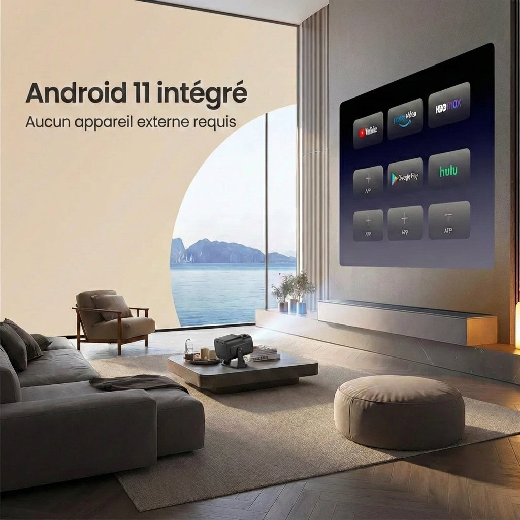 Vidéoprojecteur compatible 4K – Wi-Fi et Bluetooth