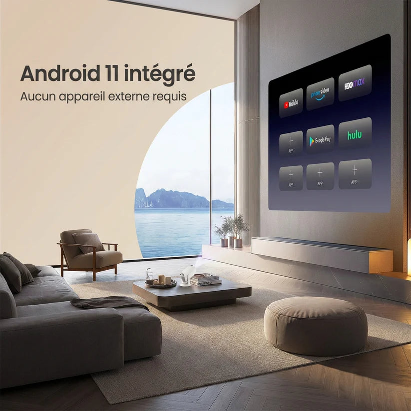 Vidéoprojecteur compatible 4K – Wi-Fi et Bluetooth