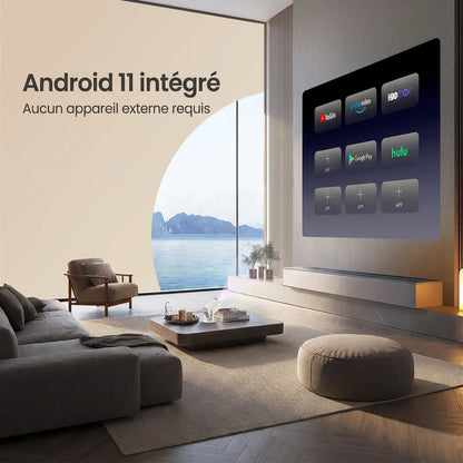 Vidéoprojecteur compatible 4K – Wi-Fi et Bluetooth
