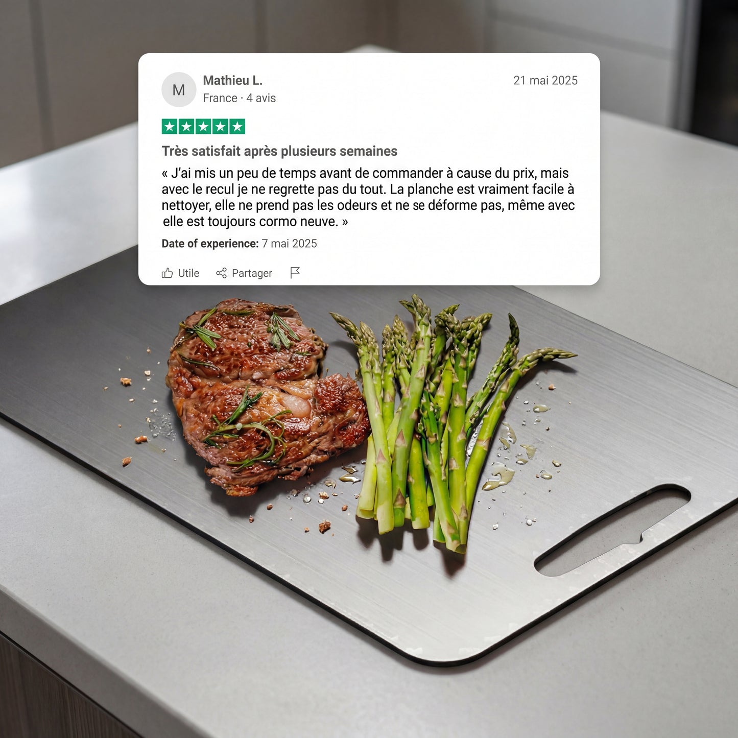 Planche à Découper en Titane