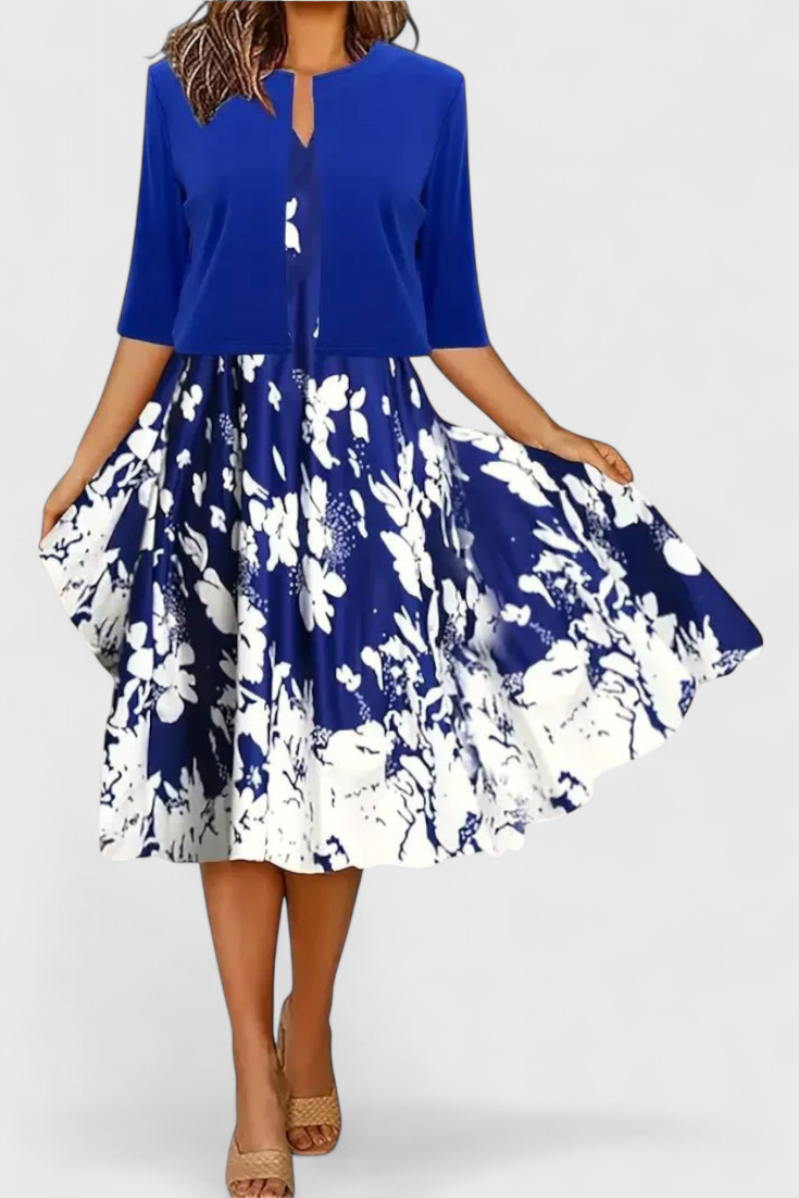 Estrella Blazer & Midi Dress Set | Summer Polish, Two-Piece