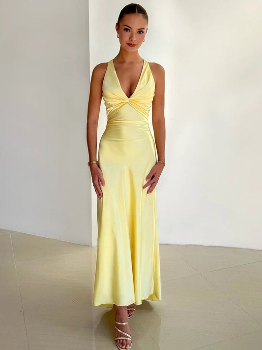 Helena Sleeveless Summer Dress | Modern, Sophisticated, Flowy