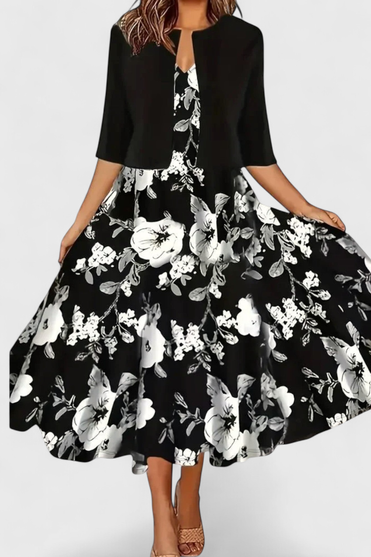 Estrella Blazer & Midi Dress Set | Summer Polish, Two-Piece