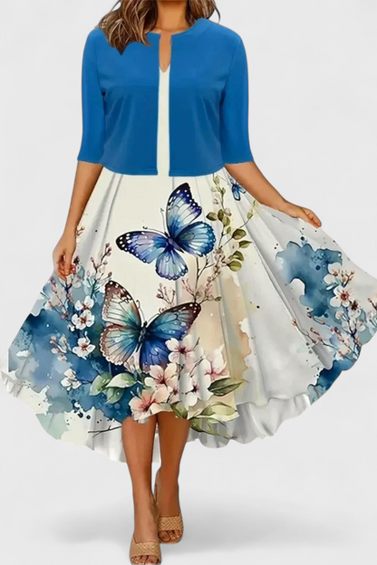 Estrella Blazer & Midi Dress Set | Summer Polish, Two-Piece