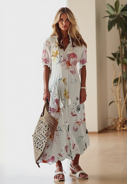 Madeleine Boho Summer Dress | Bohemian, Casual, Modern