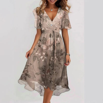 Adele Floral Summer Midi Dress | Casual, Timeless, Effortless